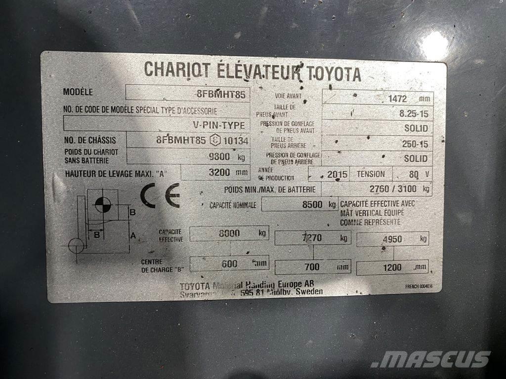 Toyota 8FBMHT85 Elektriskie iekrāvēji