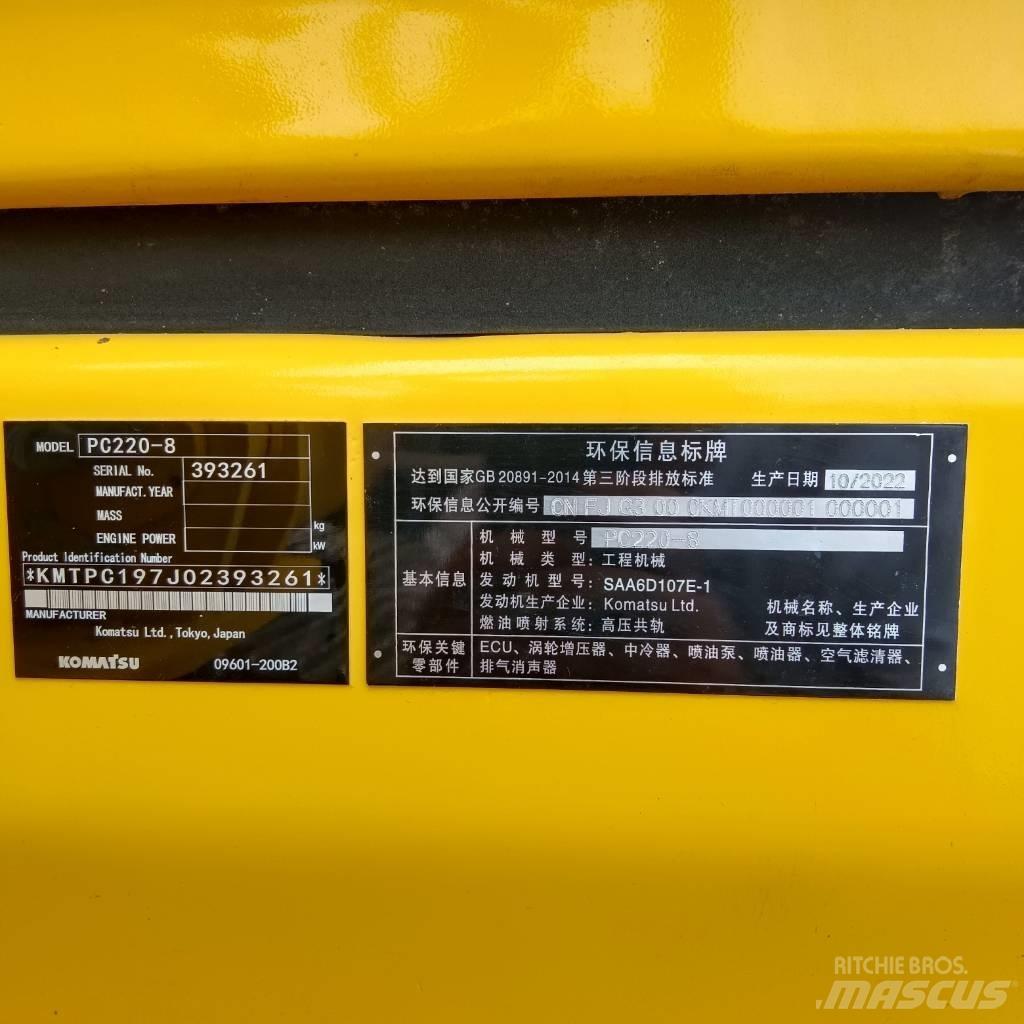 Komatsu PC 220 LC-8 Kāpurķēžu ekskavatori