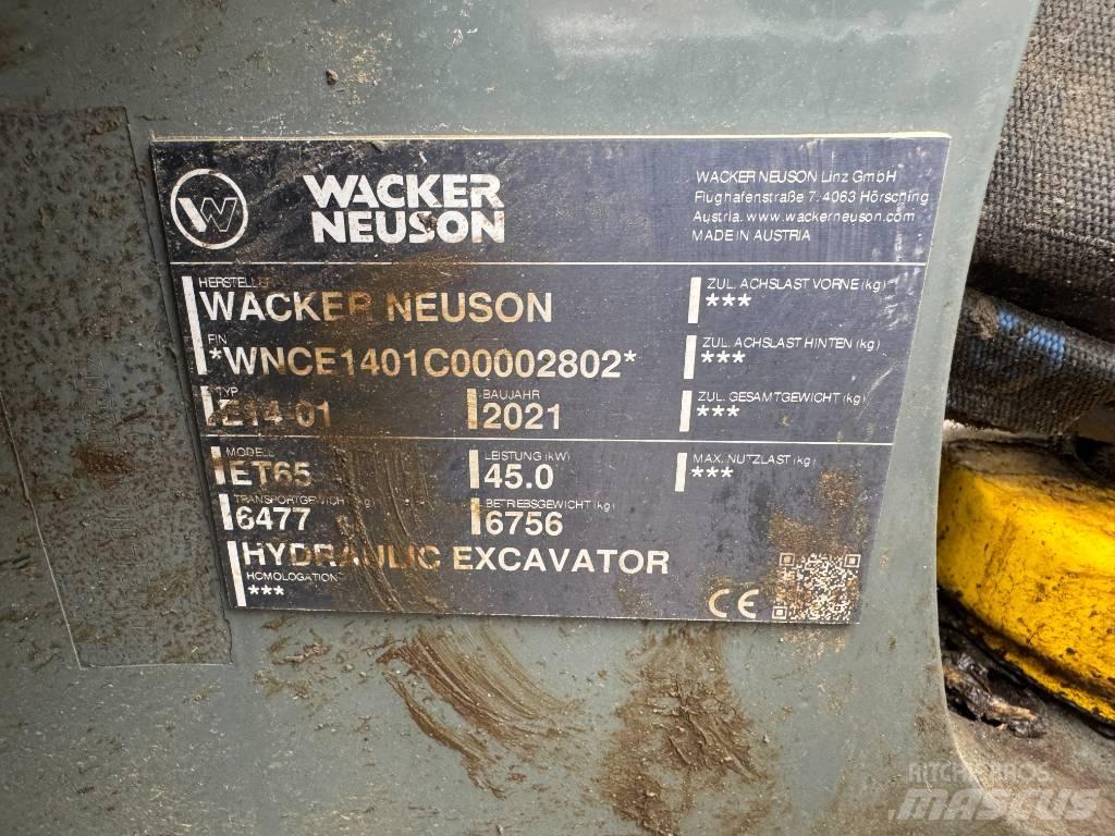 Wacker Neuson ET65 Kāpurķēžu ekskavatori
