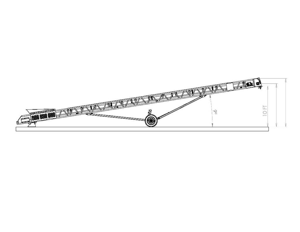  JP 3660 radial Atkritumu konveijeri