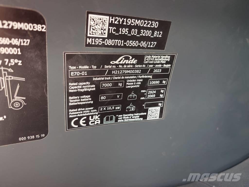 Linde E 70/1279 Elektriskie iekrāvēji