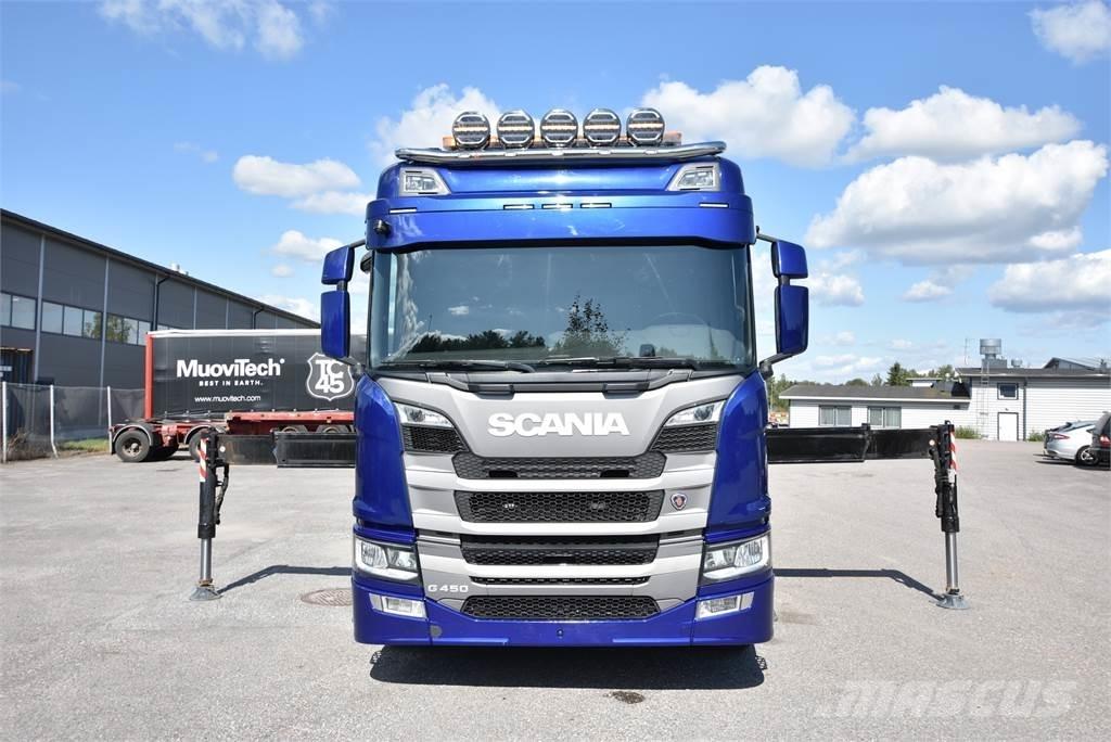 Scania G450 8X4 Smagās mašīnas ar celtni