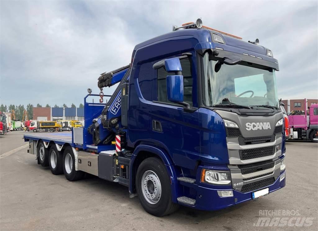 Scania G450 8X4 Smagās mašīnas ar celtni