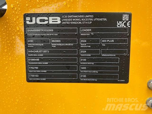 JCB 403 Plus Iekrāvēji uz riteņiem