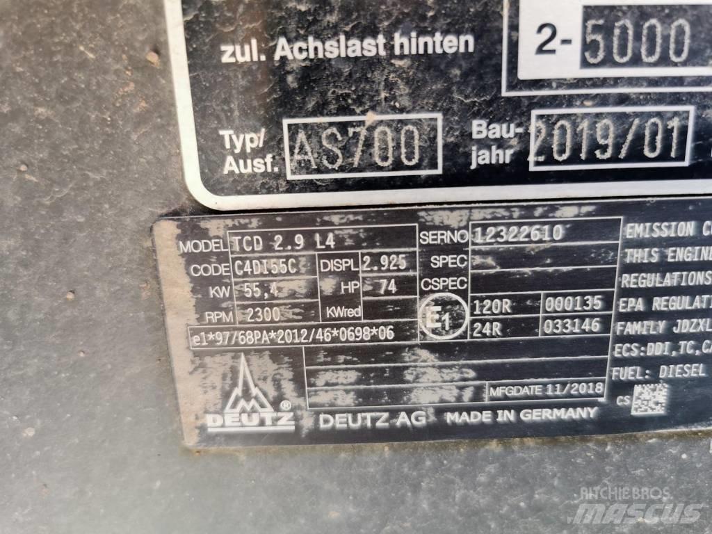 Mecalac AS 700 Iekrāvēji uz riteņiem