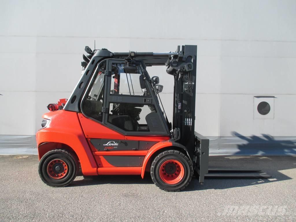 Linde H 80 D Tehnika ar dīzeļa dzinēju