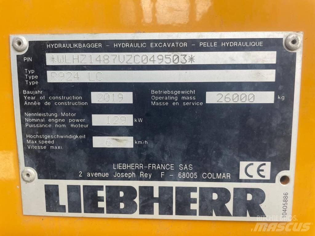 Liebherr R924 G8 Kāpurķēžu ekskavatori