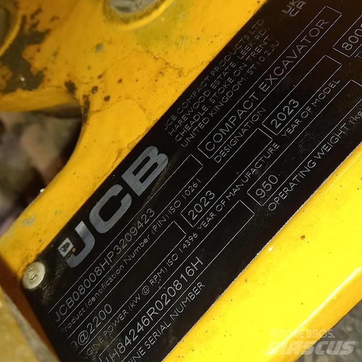 JCB 8008 Mini ekskavatori < 7 t