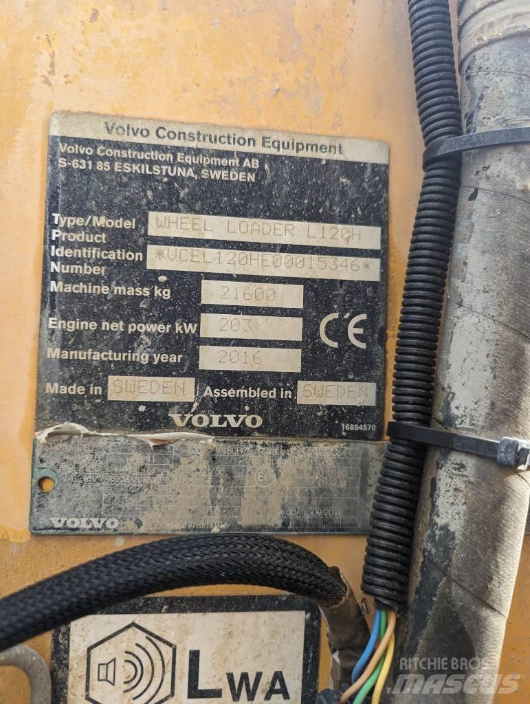 Volvo L 120 H Iekrāvēji uz riteņiem
