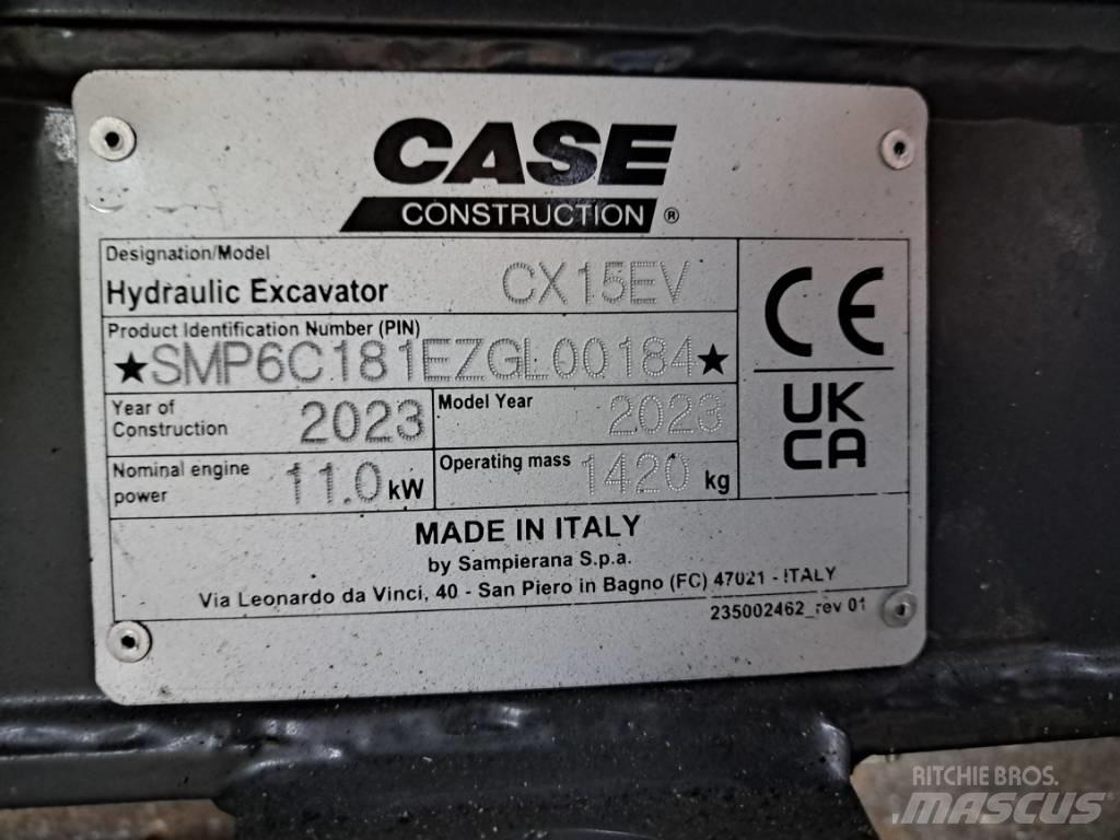CASE CX15EV Mini ekskavatori < 7 t