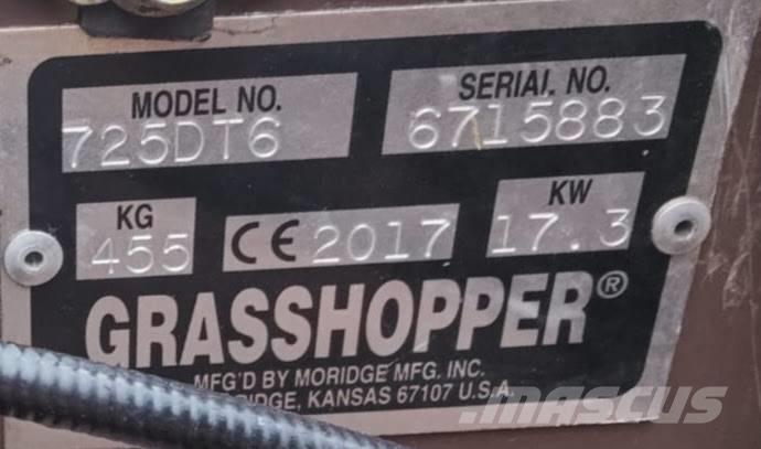 Grasshopper 725 DT 6 Nulles pagrieziena zāles pļāvēji