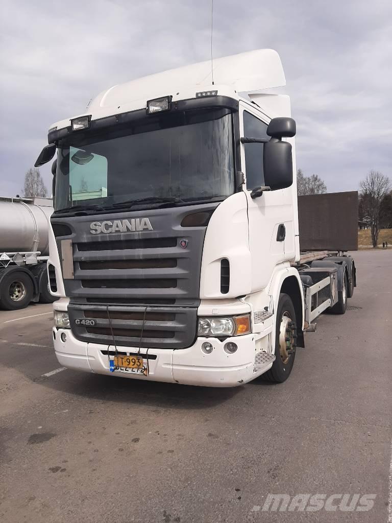 Scania G 420 Smagās mašīnas ar konteineriem