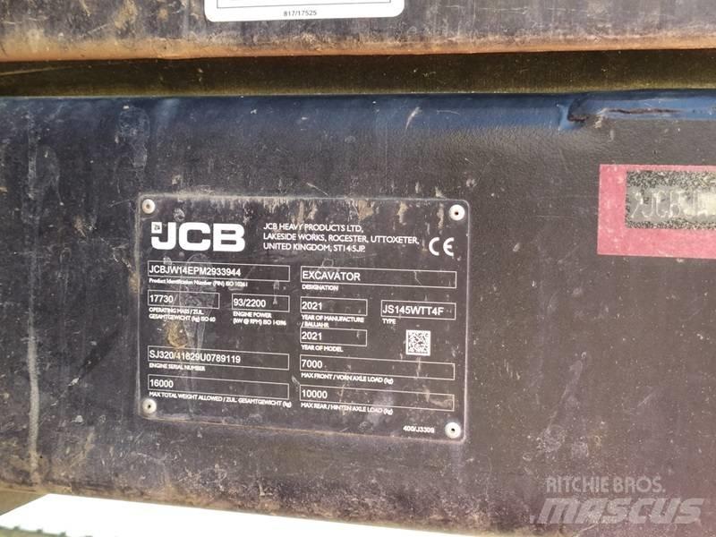 JCB JS 145 W Ekskavatori uz riteņiem
