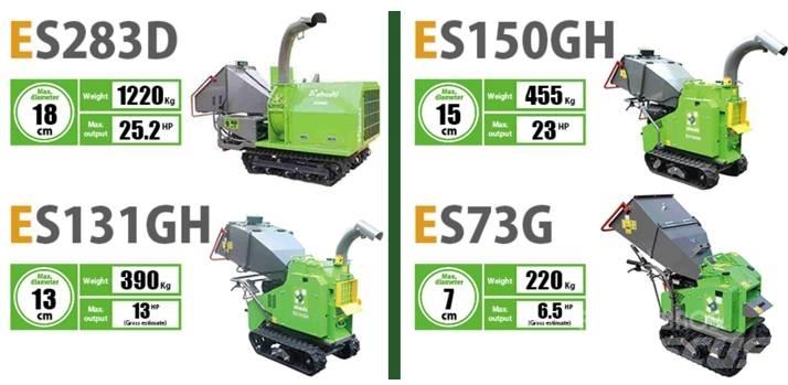  Ohashi ES73G Koksnes šķeldotāji