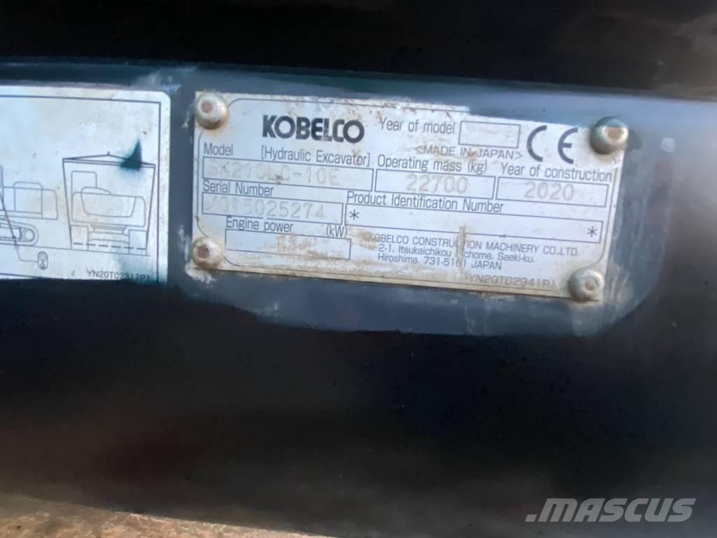 Kobelco SK210LC-10E Kāpurķēžu ekskavatori