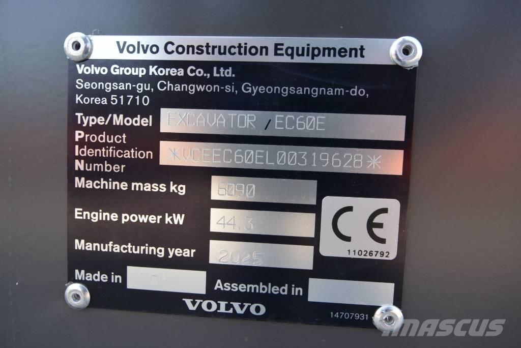 Volvo EC 60 E Mini ekskavatori < 7 t