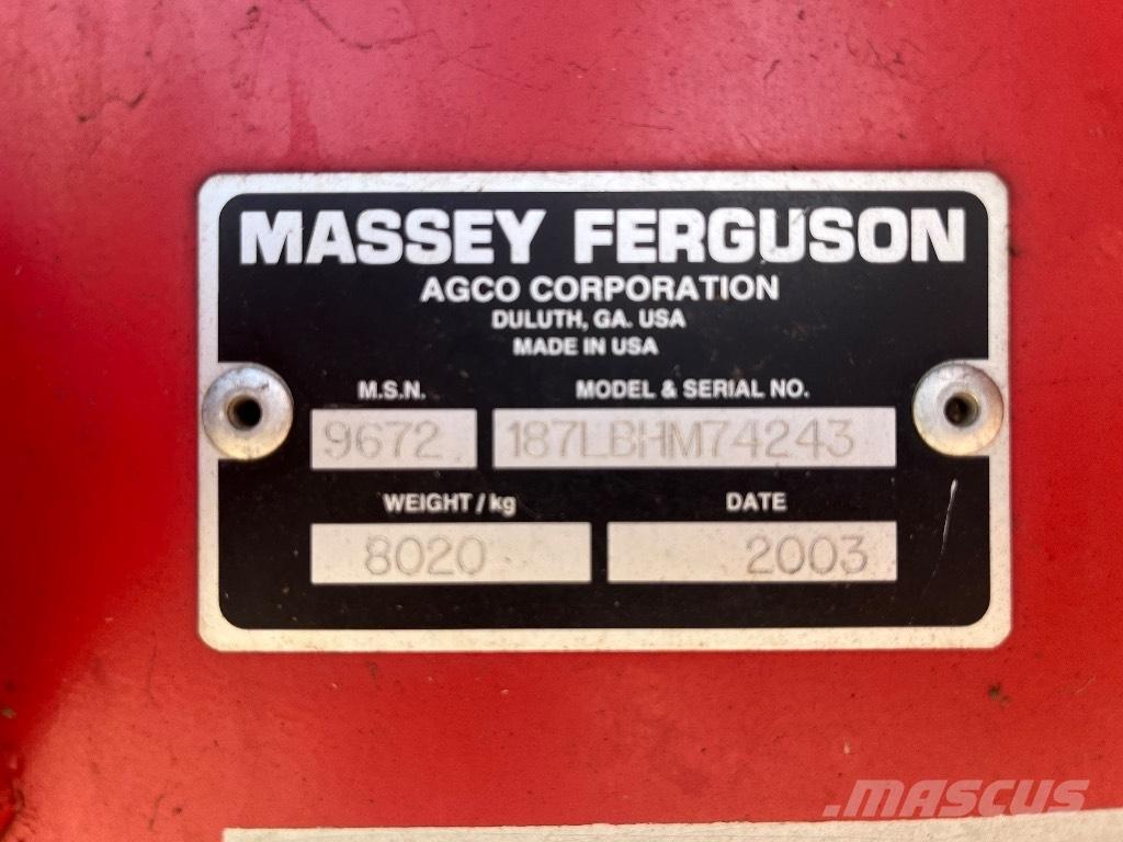 Massey Ferguson 187 Ķīpu preses
