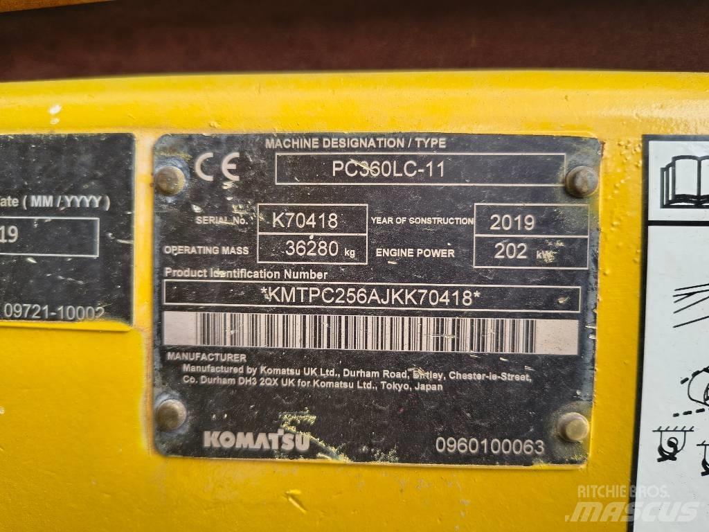 Komatsu PC 360 LC- 11 Kāpurķēžu ekskavatori