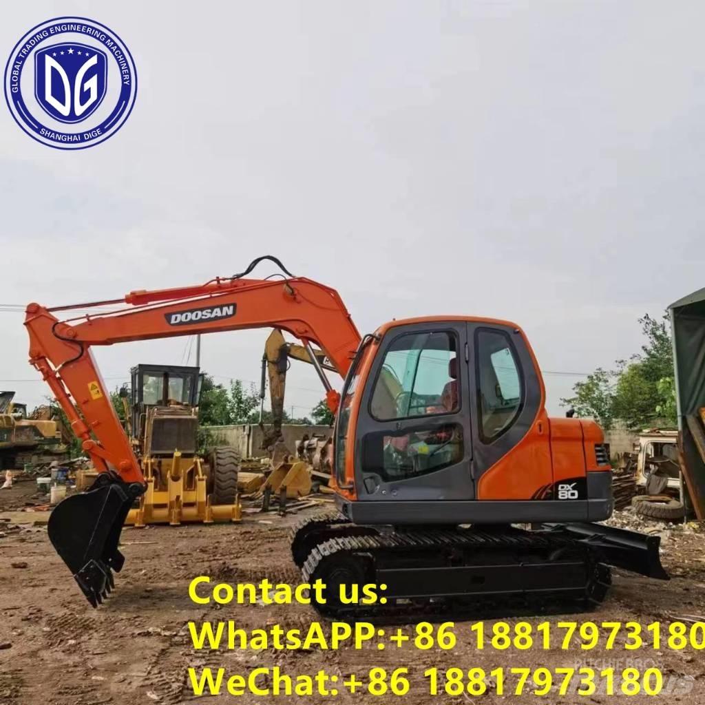 Doosan DX 80 Kāpurķēžu ekskavatori