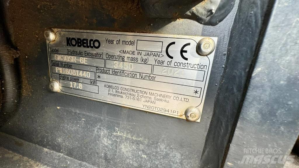 Kobelco S30SR-6E Mini ekskavatori < 7 t
