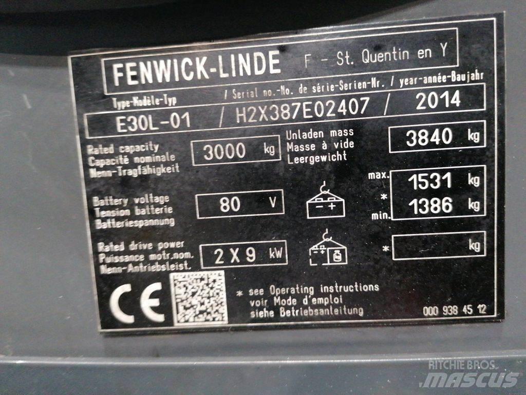Linde E30L-01 Elektriskie iekrāvēji