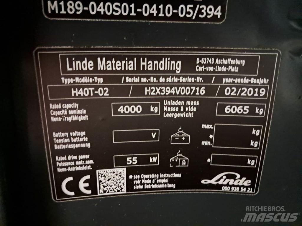 Linde H40T-02 LPG tehnika