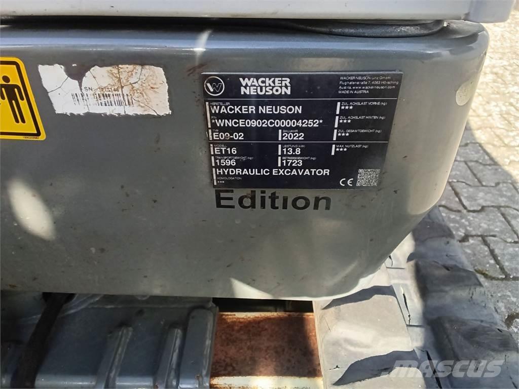 Wacker Neuson ET16 Kāpurķēžu ekskavatori