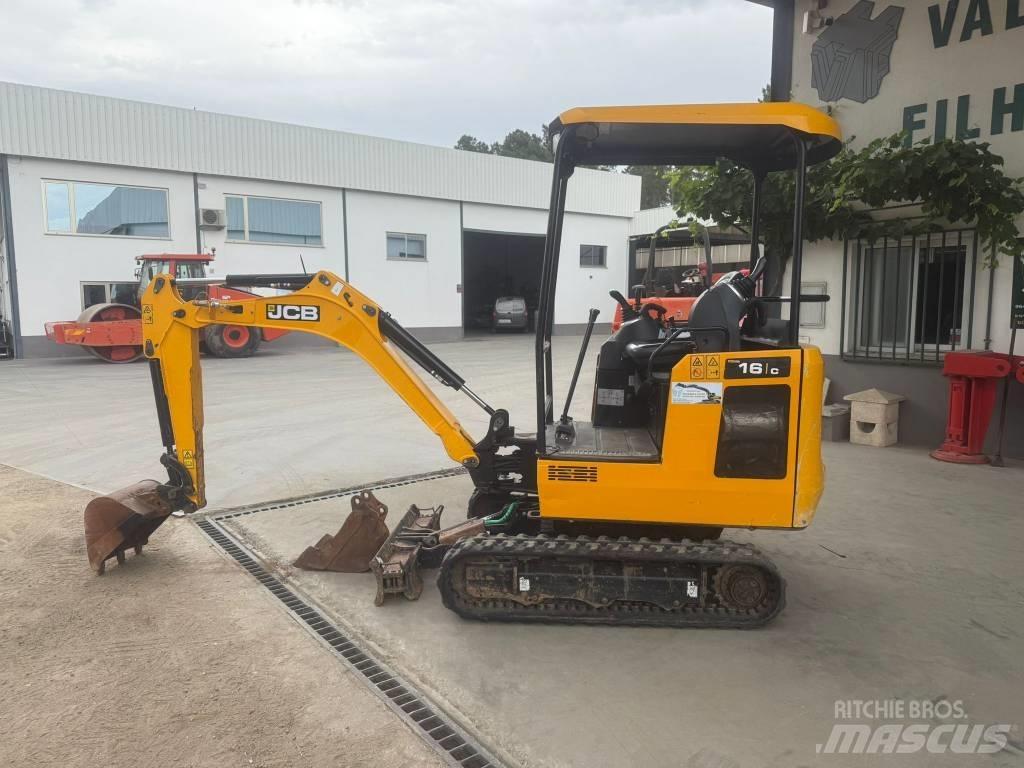 JCB 16 C-1, 821h Mini ekskavatori < 7 t