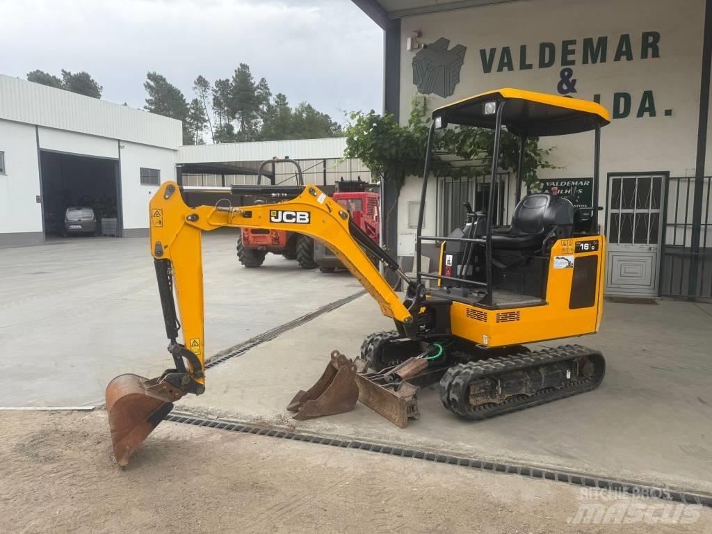 JCB 16 C-1, 821h Mini ekskavatori < 7 t