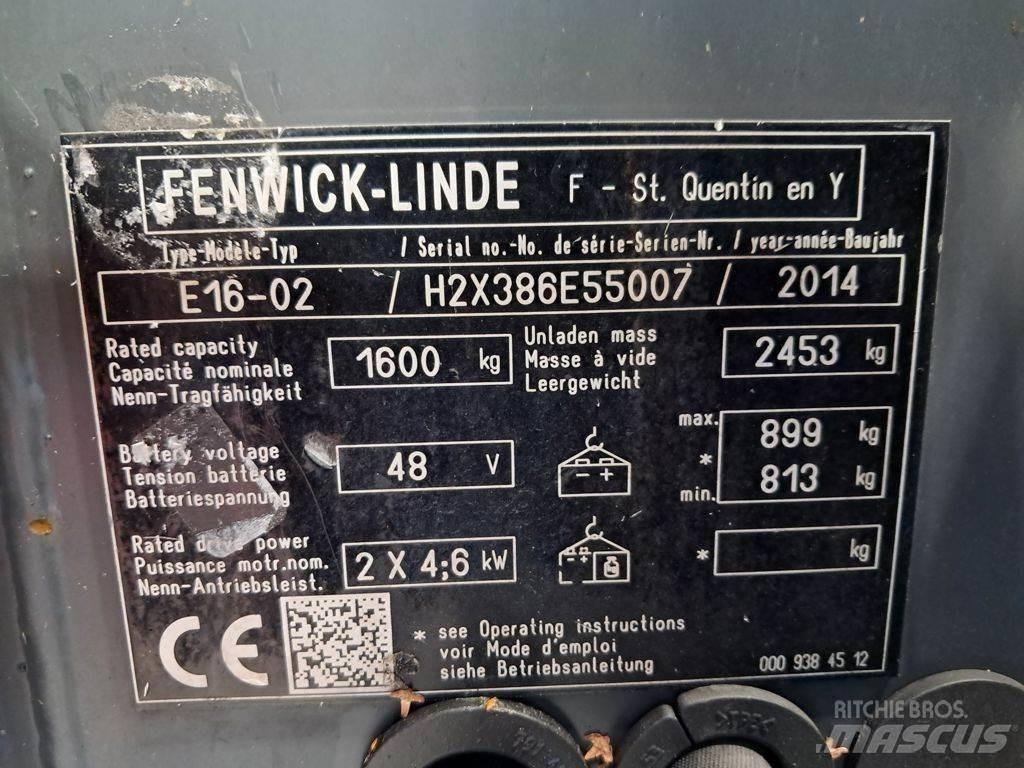 Linde E16-02 Elektriskie iekrāvēji