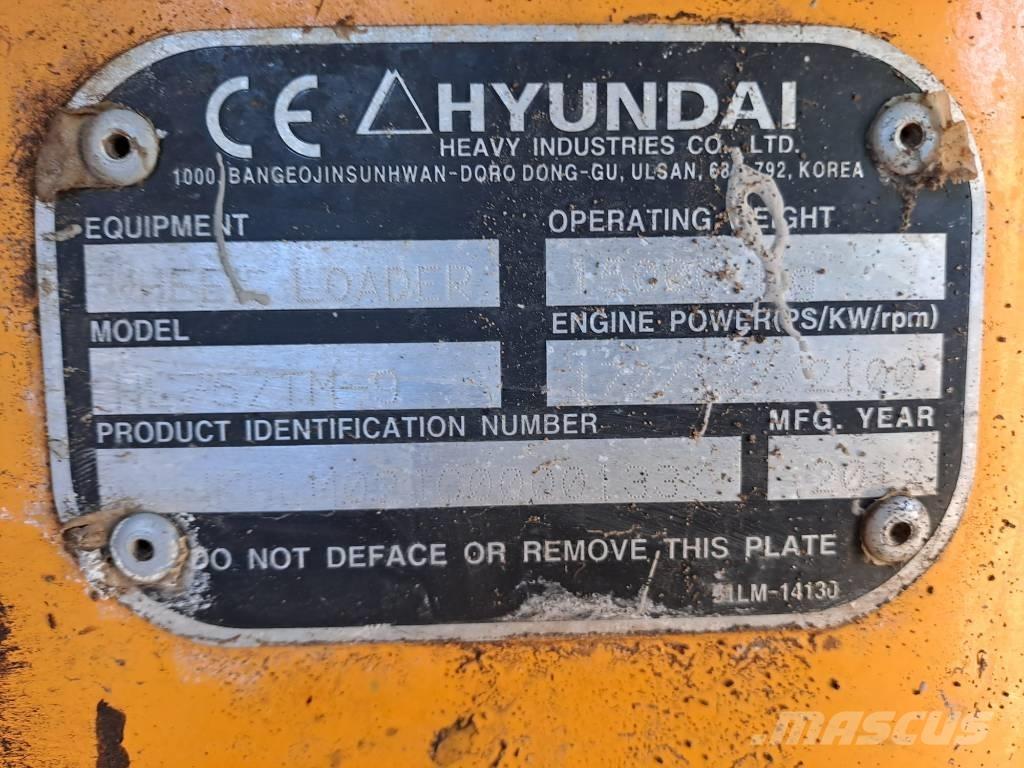 Hyundai HL 757 TM-9 Iekrāvēji uz riteņiem