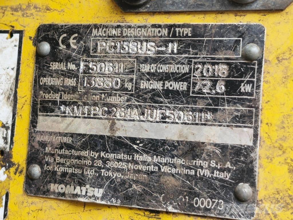 Komatsu PC 138 US-11 Kāpurķēžu ekskavatori