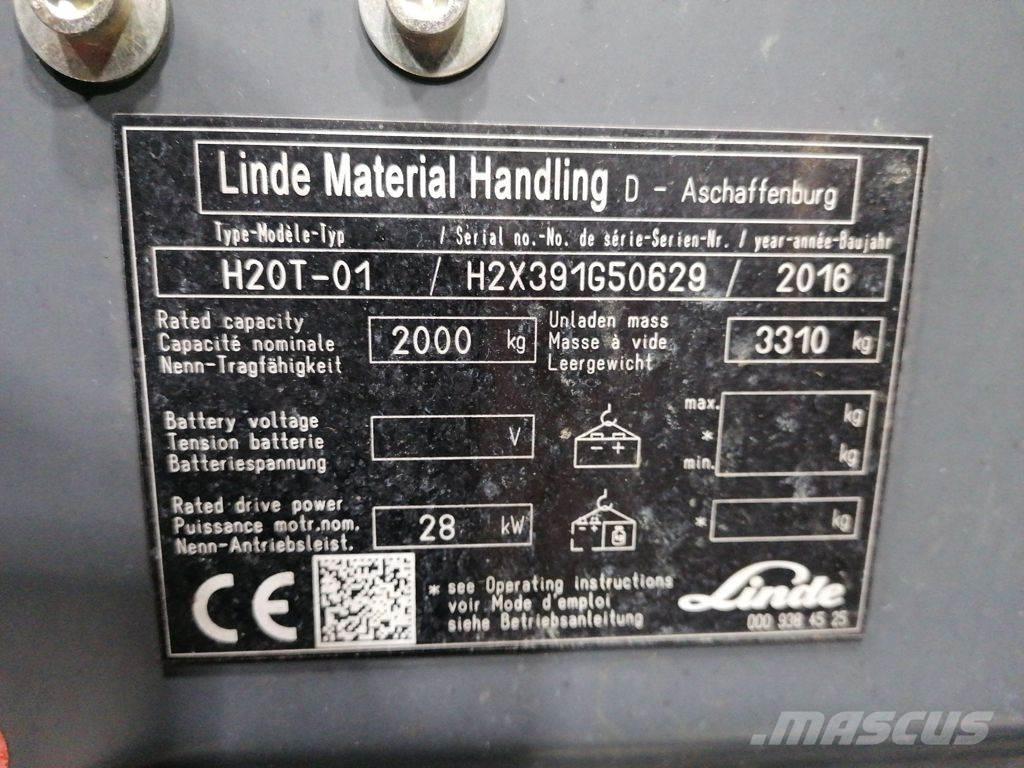 Linde H20T-01 LPG tehnika