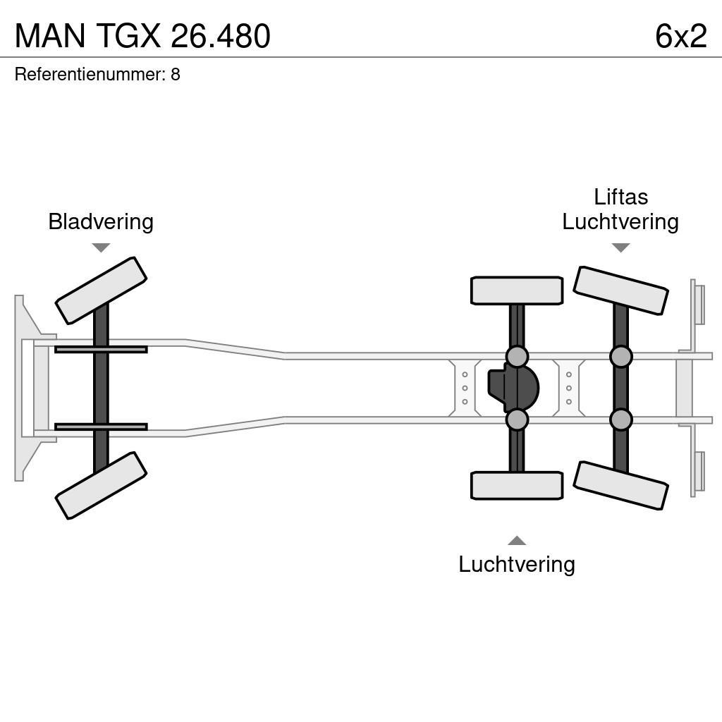 MAN TGX 26.480 Šasija ar kabīni