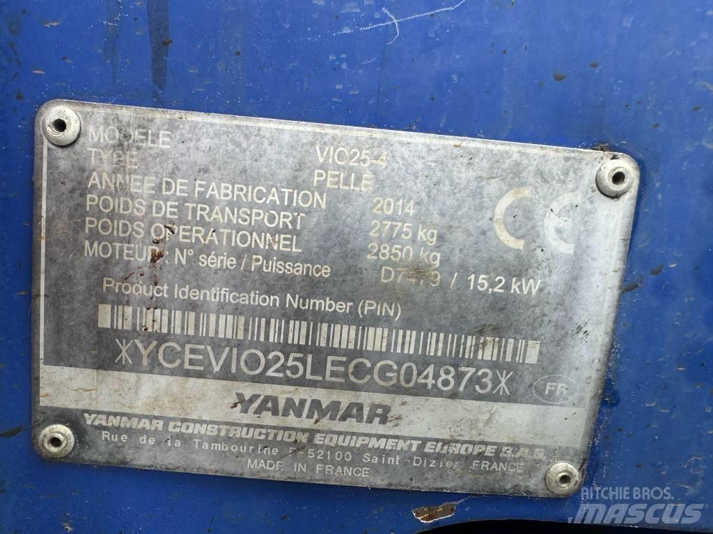 Yanmar Vio 25-4 Mini ekskavatori < 7 t