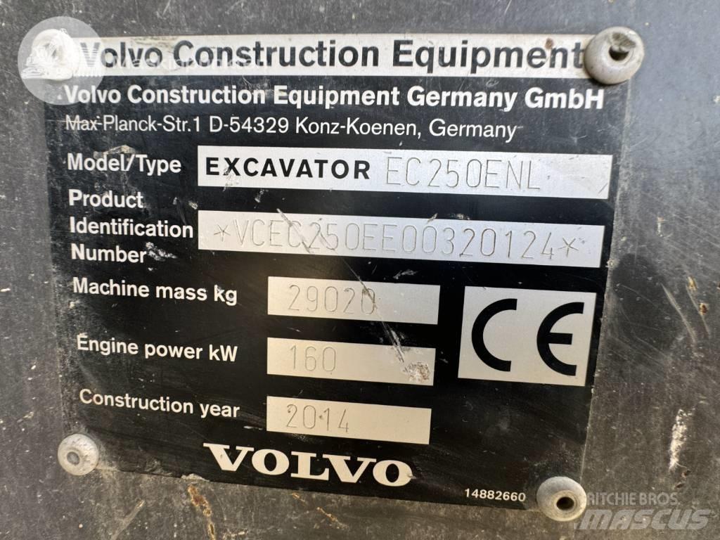 Volvo EC 250 E N L Kāpurķēžu ekskavatori