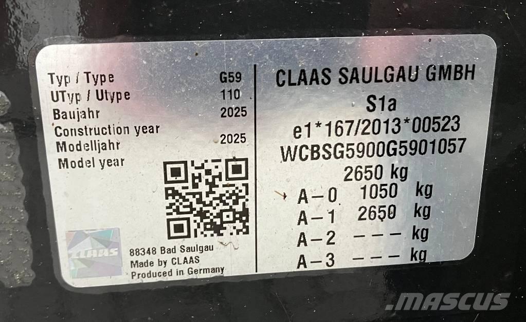 CLAAS Volto 1500 T Grābekļi un siena ārdītāji