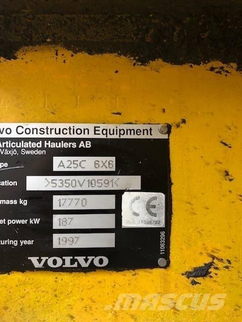 Volvo A 25 C Artikulētie pašizgāzēji
