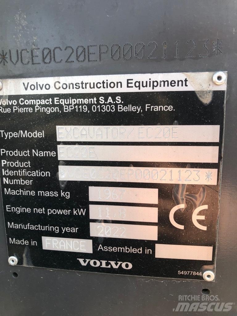 Volvo EC 20 E Mini ekskavatori < 7 t