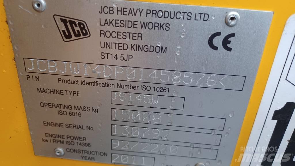 JCB JS 145 W Ekskavatori uz riteņiem