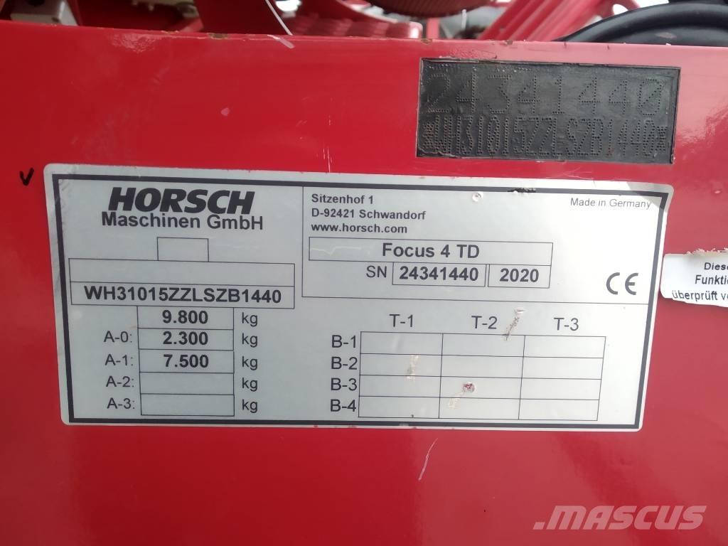 Horsch Focus 4 TD Sējmašīnas