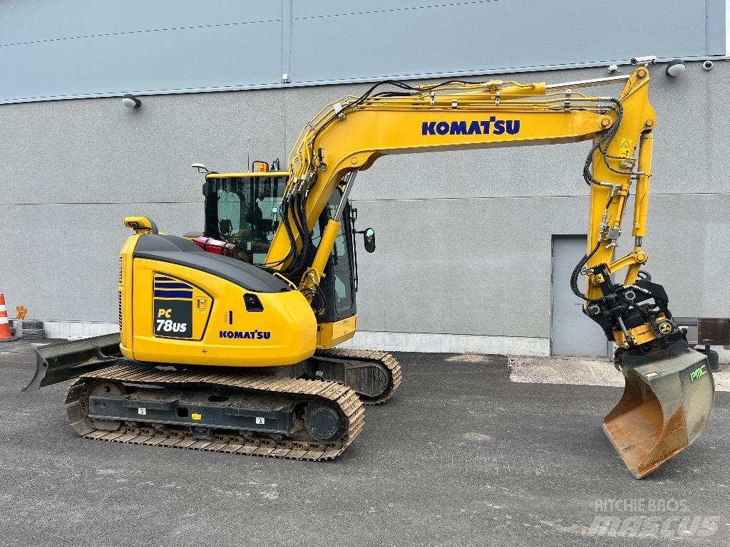 Komatsu Pc78us-11e0 Kāpurķēžu ekskavatori