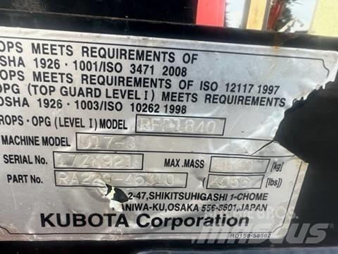 Kubota U 17-3 Mini ekskavatori < 7 t