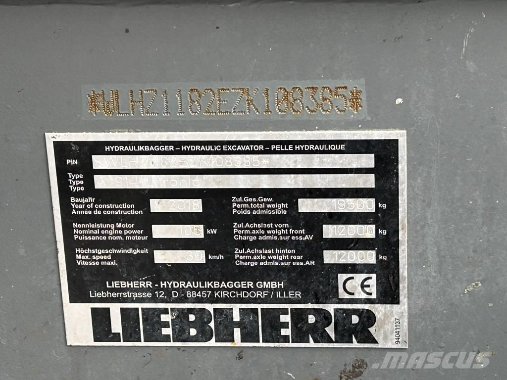 Liebherr A914 / LH18M Iekraušanas tehnika- Citi