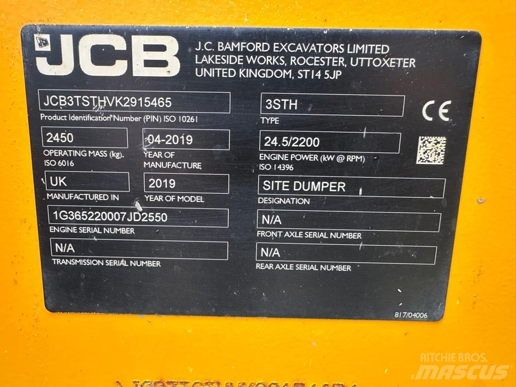 JCB 3STH SWIVEL Mini pašizgāzēji