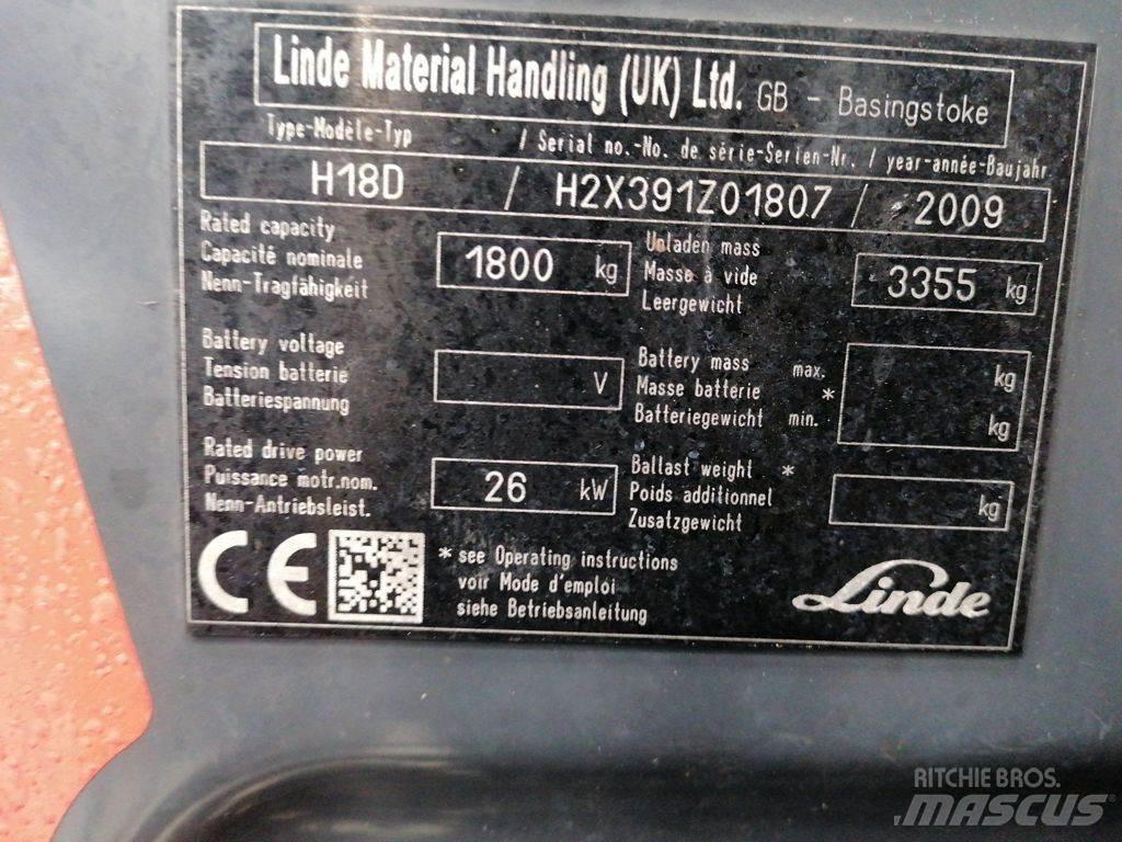 Linde H18D Tehnika ar dīzeļa dzinēju