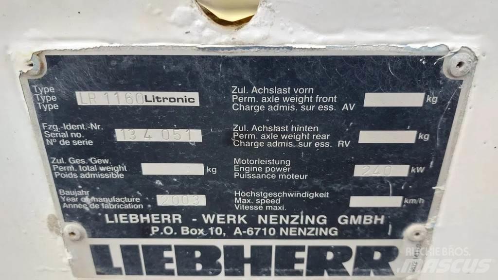 Liebherr LR 1160 Kāpurķēžu ceļamkrāni