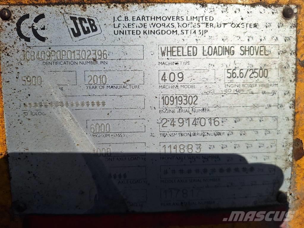 JCB 409 Iekrāvēji uz riteņiem
