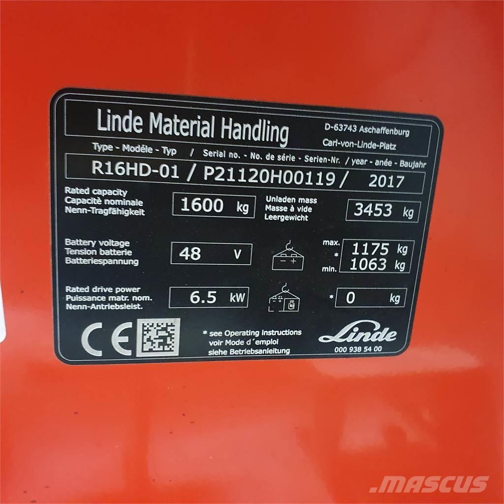 Linde R16HD Lielaugstuma pārvadātājs