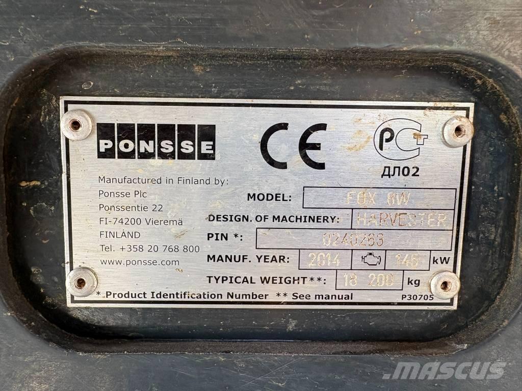 Ponsse Fox 8W Harvesteri